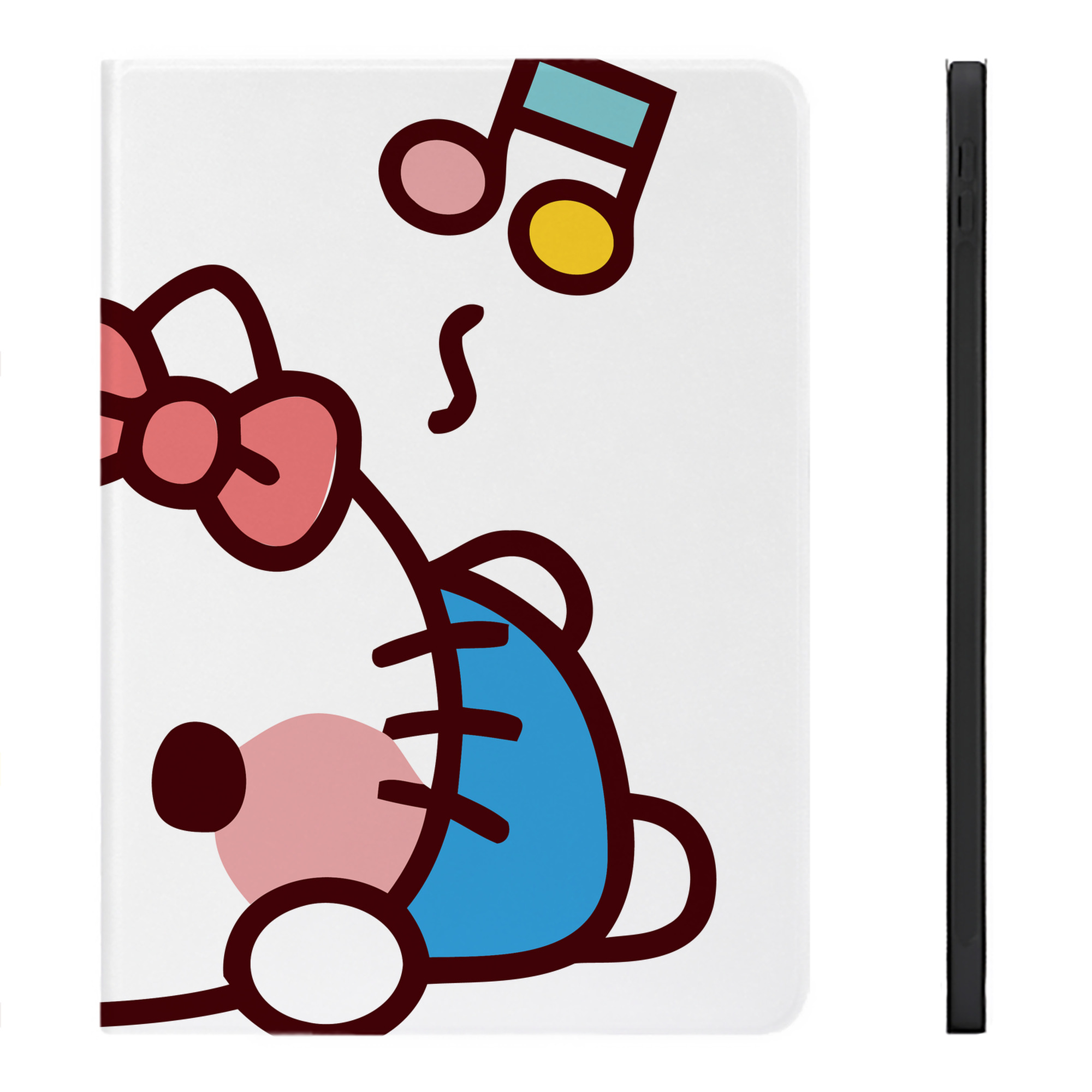 （画像用） Hello Kitty ハローキティ IPadケース ペンホルダー付き ブックスタイルデザイン
